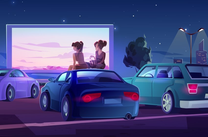 Go to a drive in movie theater in NJ