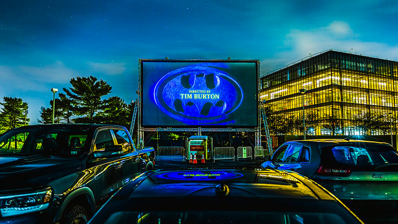 Outerview of BellWorks Drive-in theater