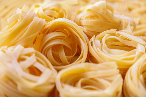 Image of homemade fettuccine pasta made at the Ridgewood Culinary Studio in NJ