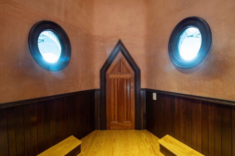 Image of the inside of Lucy the Elephant structure as a fun family day trip idea near Atlantic City NJ
