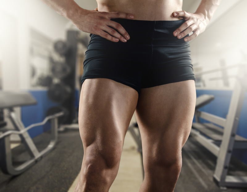 Image of a man in New Jersey where his legs are bigger than his arms