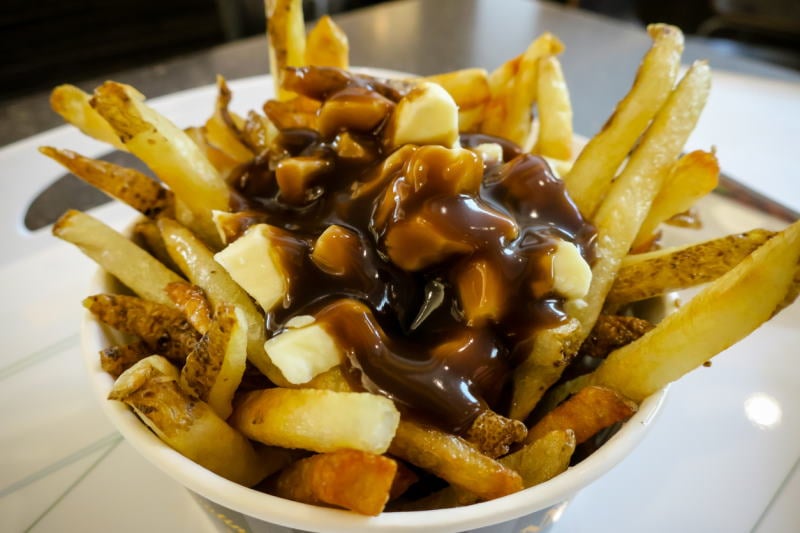 Image of French fries and gravy from a New Jersey diner 