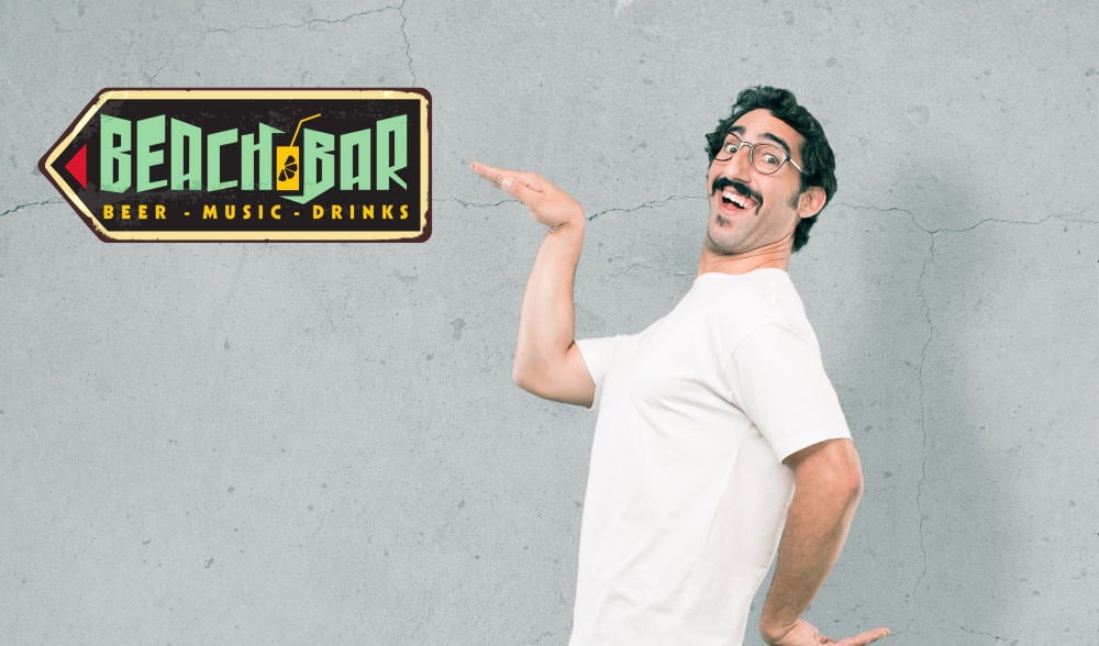 NJ man at a bar down the Jersey Shore