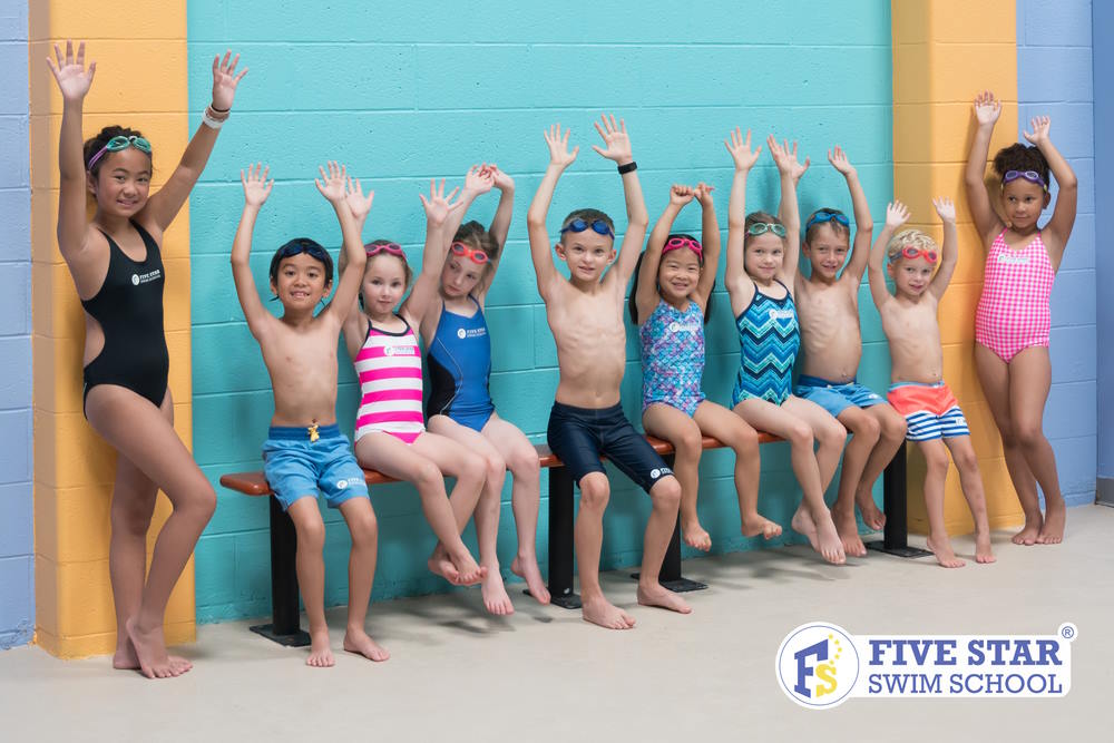 Kids at swim school in NJ