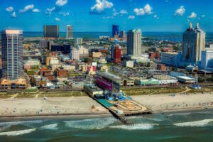Ariel view of Atlantic City NJ