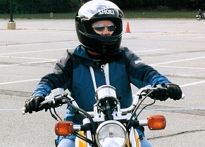 Image of Man on Motorcycle at New Jersey Rider Education Program